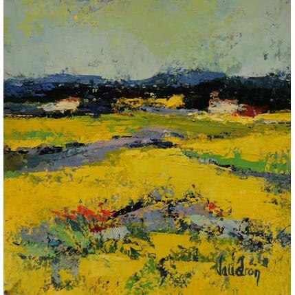 Painting Le Petit Luberon by Vaudron | Painting Figurative Gouache Landscapes, Pop icons