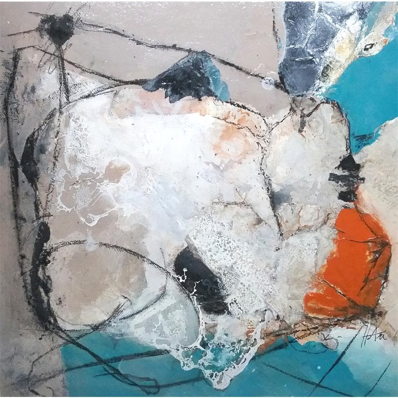 Gemälde Abstraction informelle 2 von Han | Gemälde Abstrakt Landschaften