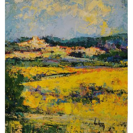 Peinture Gargas en Provence par Vaudron | Tableau Figuratif Gouache Paysages