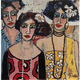 Peinture Un ciclo par Garcia Gallardo Mercedes | Tableau Figuratif Huile Portraits, scènes de vie