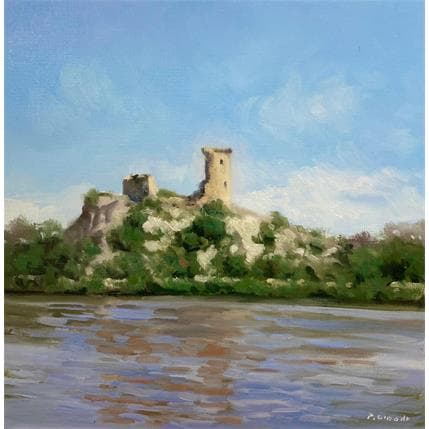 Painting Chateau de l'Heus by Giroud Pascal | Painting  Oil