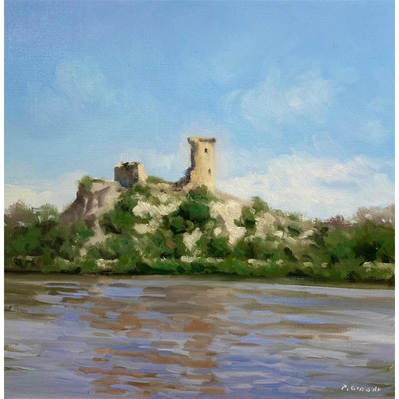 Painting Chateau de l'Heus by Giroud Pascal | Painting Oil