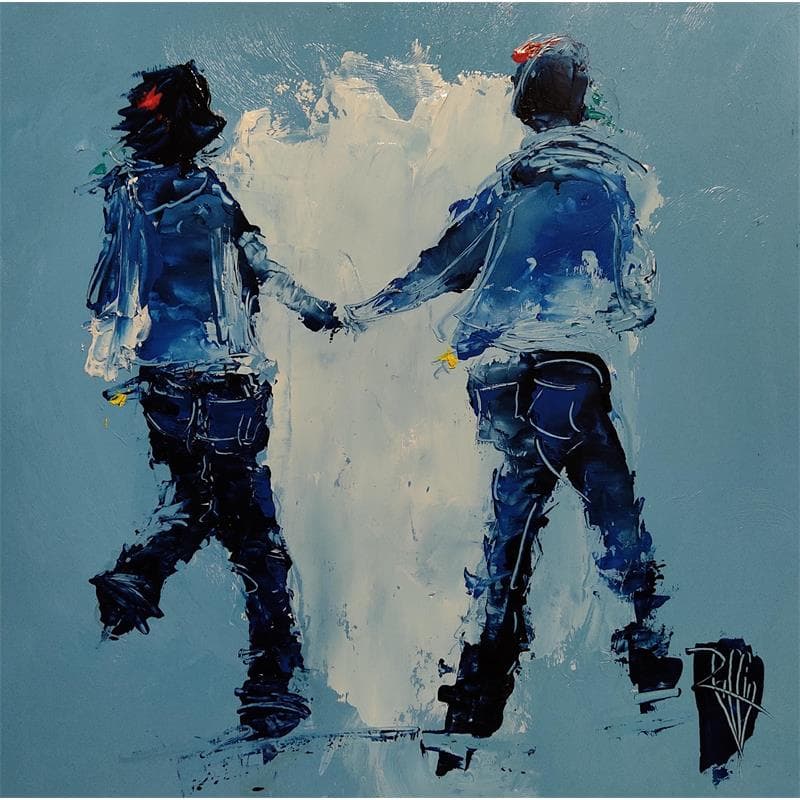 Painting Délire by Raffin Christian | Painting Figurative Life style Oil