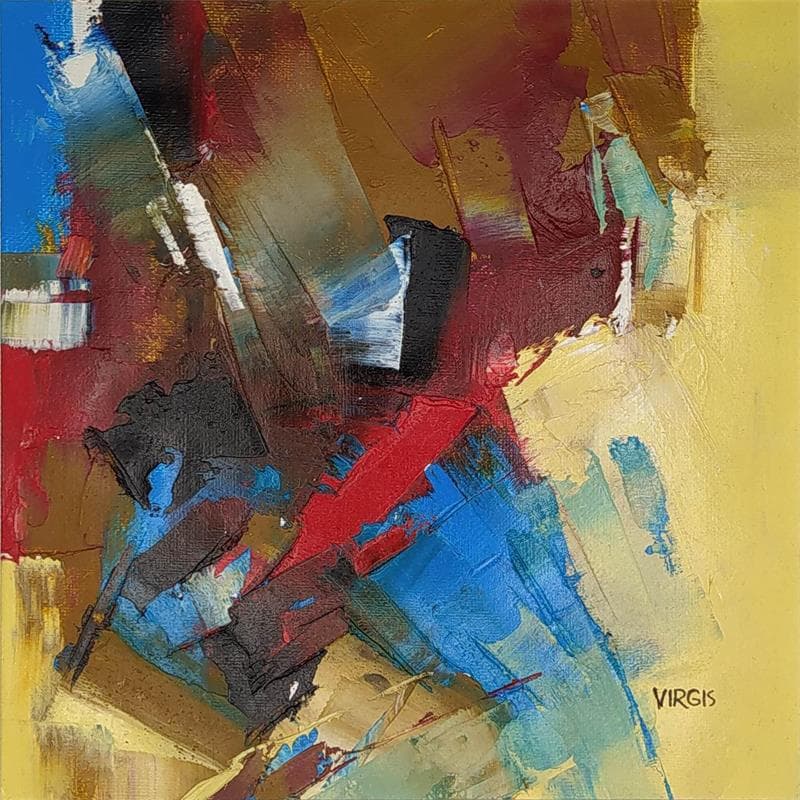 Painting No lack of emotions by Virgis | Painting Abstract Minimalist Oil