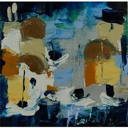 Peinture mer adriatique par Bastide d´Izard Armelle | Tableau Art Singulier Acrylique Architecture, Paysages