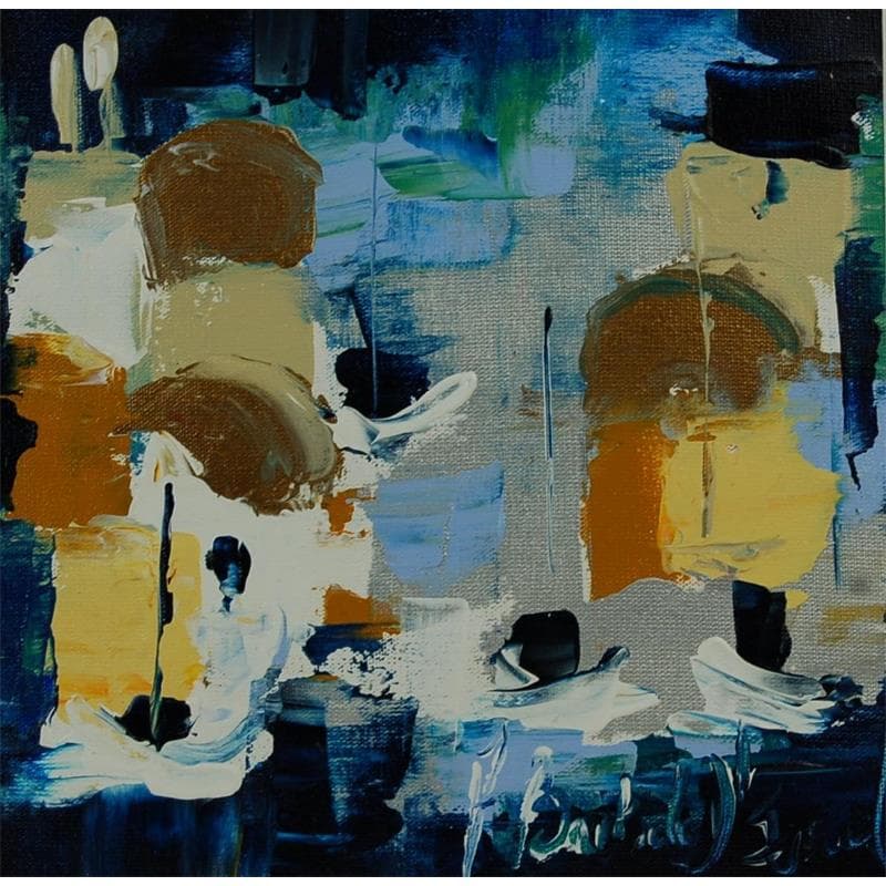 Painting mer adriatique by Bastide d´Izard Armelle | Painting Raw art Landscapes Architecture Acrylic