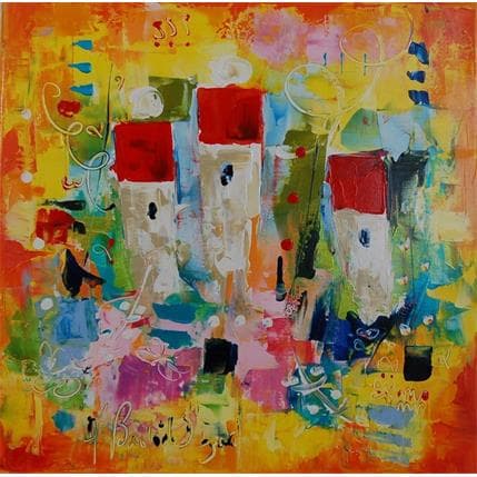 Peinture une idee du bonheur par Bastide d´Izard Armelle | Tableau