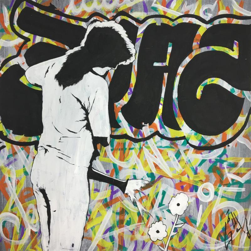 Peinture refresh the city par Di Vicino Gaudio Alessandro | Tableau Street Art Scènes de vie Graffiti Acrylique