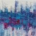 Peinture Gratte-ciels par Fièvre Véronique | Tableau Abstrait Urbain Acrylique