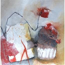 Painting Eloquence de saison 1 by Han | Painting Abstract Minimalist, Still-life