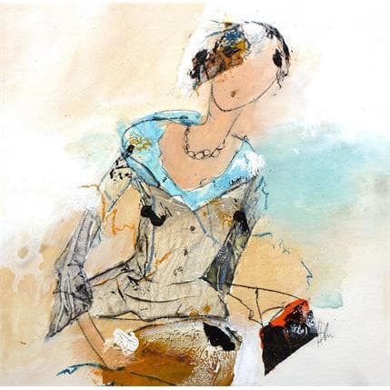 Peinture Ipomée par Han | Tableau Figuratif Minimaliste, Portraits