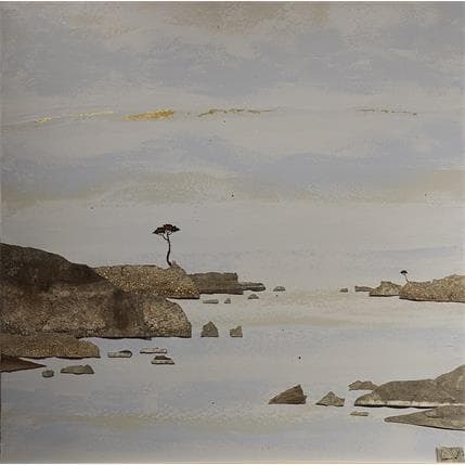 Peinture N°3971 Terre natale par Lemonnier | Tableau Figuratif Acrylique Marine