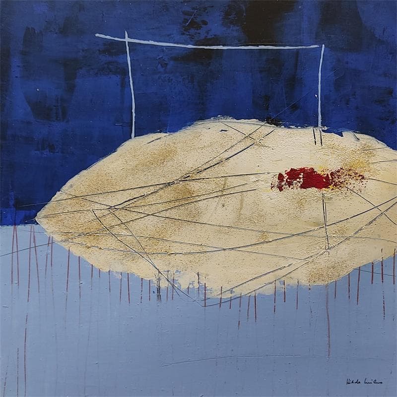 Peinture HO83 par Wilms Hilde | Tableau Abstrait Minimaliste