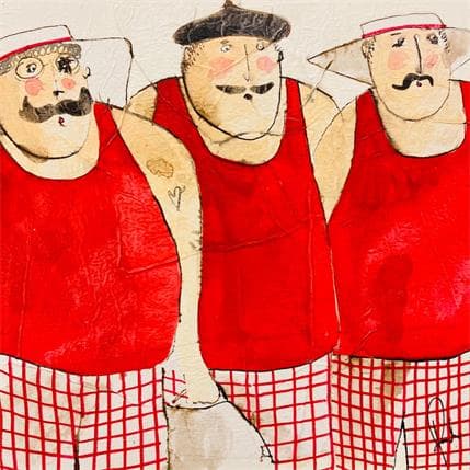 Painting Benjamin Bernard Barnabé by Colombo Cécile | Painting Acrylic, Pastel