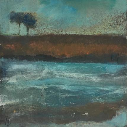 Painting Temps suspendu by VAG | Painting Figurative Acrylic, Wood Pop icons, Portrait