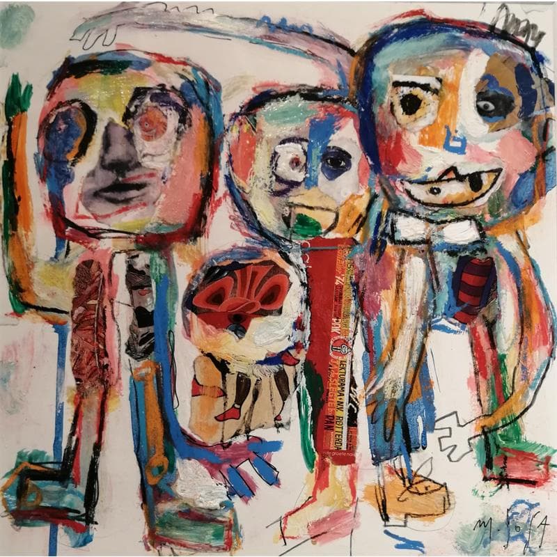 Painting Les compagnons by De Sousa Miguel | Painting Raw art Life style