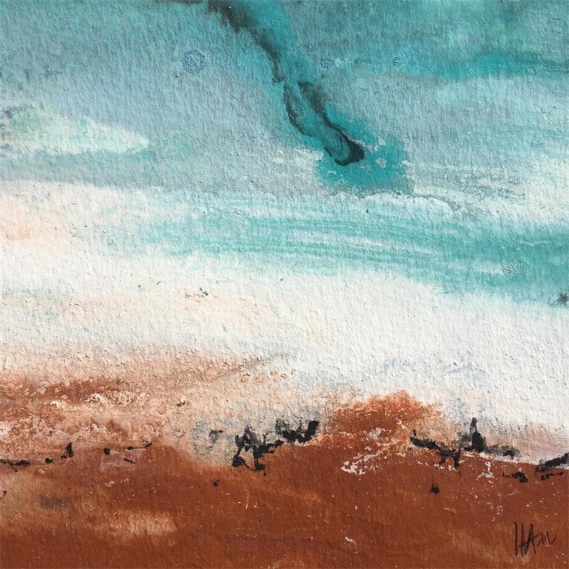 Peinture Dormance 1 par Han | Tableau Abstrait Minimaliste