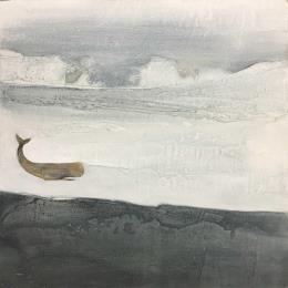 Peinture Sunday Morning par Roma Gaia | Tableau Figuratif Sable Minimaliste