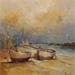 Peinture Bord de plage par Hébert Franck | Tableau Huile