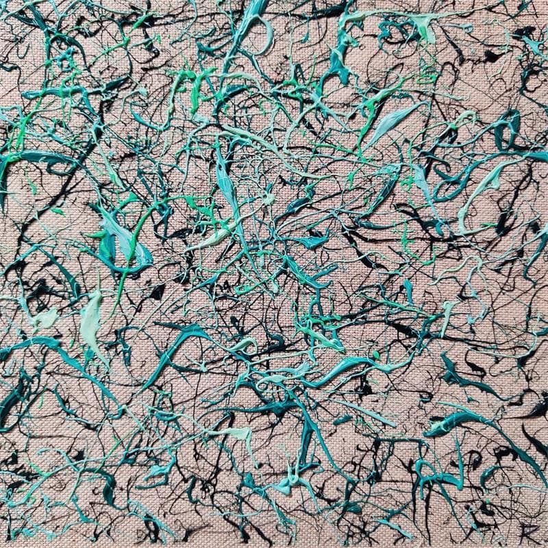 Gemälde Le Brouillard von Cantin Rose | Gemälde Abstrakt Minimalistisch Acryl