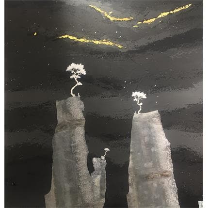 Painting L'accès à le pleine conscience by Lemonnier  | Painting Figurative Landscapes