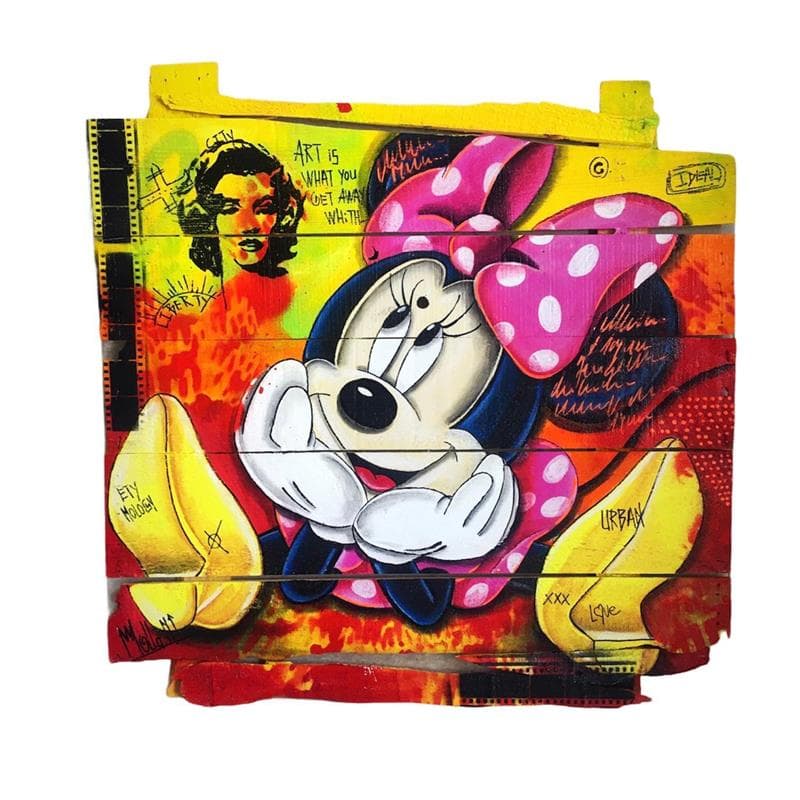 Peinture Mi <3 Ni par Molla Nathalie  | Tableau Street Art Icones Pop