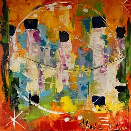 Peinture Rêverie par Bastide d´Izard Armelle | Tableau Abstrait Paysages