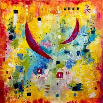 Painting L'Idéal sous les étoiles by Bastide d´Izard Armelle | Painting