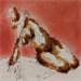 Painting Camille by Sahuc François | Painting Figurative Nude Acrylic