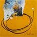 Painting LE6 by Wilms Hilde | Painting Abstract Minimalist Gluing