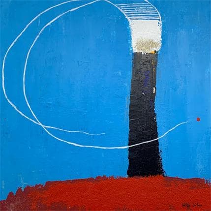 Painting LE16 by Wilms Hilde | Painting Abstract Gluing Minimalist