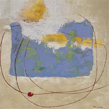 Peinture LE26 par Wilms Hilde | Tableau Abstrait Collage Minimaliste