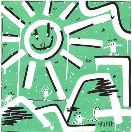 Peinture Mountain peak par Ralau | Tableau Street Art Acrylique Icones Pop