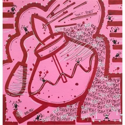 Peinture Casse-toi, tu pues par Ralau | Tableau Street Art Acrylique Icones Pop