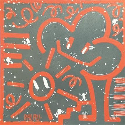 Painting Il fallait oser by Ralau | Painting Street art Acrylic Pop icons
