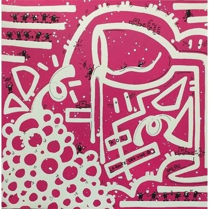 Painting Sur la route des vins by Ralau | Painting Street art Acrylic Pop icons