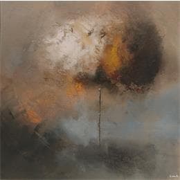 Peinture Poetry tree 5 par Lundh Jonas | Tableau Figuratif Acrylique Paysages