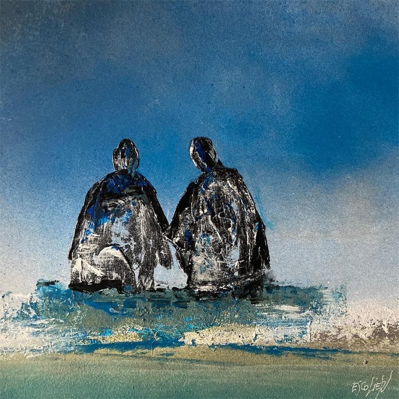 Peinture Au bord de... par Escolier Odile | Tableau