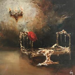 Peinture D'un autre temps par Vinnie | Tableau Figuratif Huile Scènes de vie