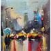 Pintura rainy street por Joro | Pintura Figurativo Urbano Aceite