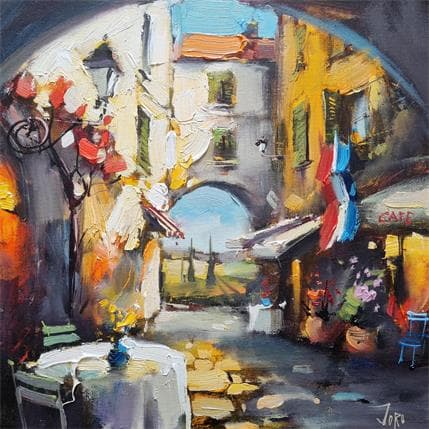 Painting south france by Joro | Painting Figurative Oil Urban