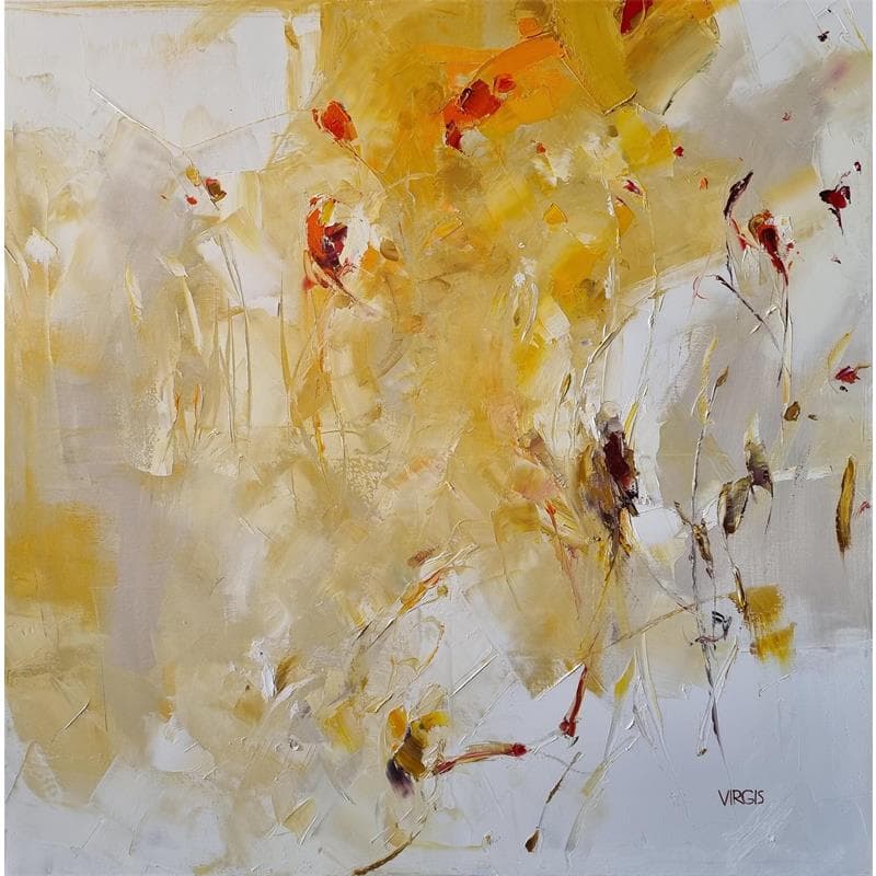 Peinture SOLAR MEADOWS par Virgis | Tableau Abstrait Minimaliste Huile