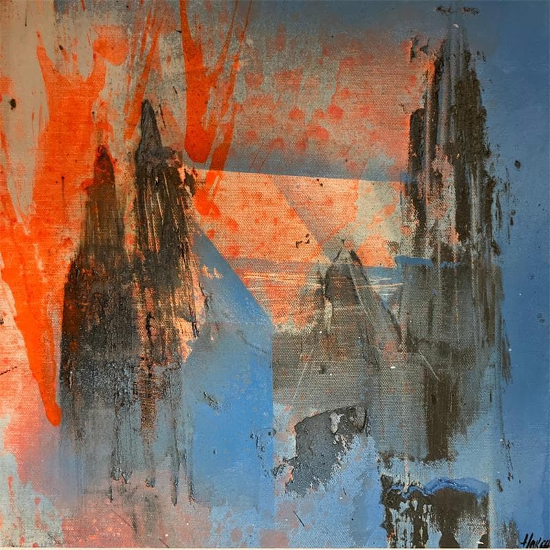 Painting Vienne 1 by Horea | Painting Raw art Urban Oil