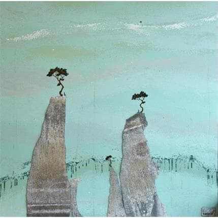 Peinture Chemin de travers par Lemonnier | Tableau Figuratif Paysages