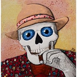 Peinture Fumador habana par Geiry | Tableau Art Singulier Icones Pop