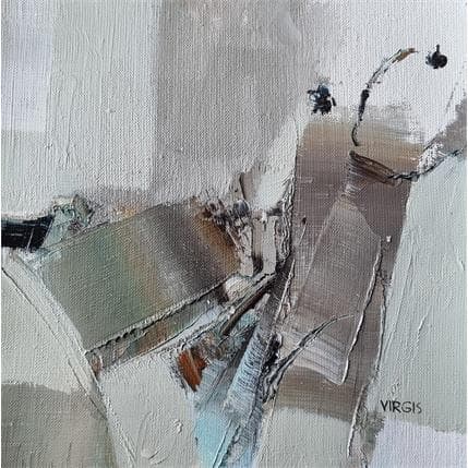 Peinture Boring motif par Virgis | Tableau Abstrait Huile Minimaliste