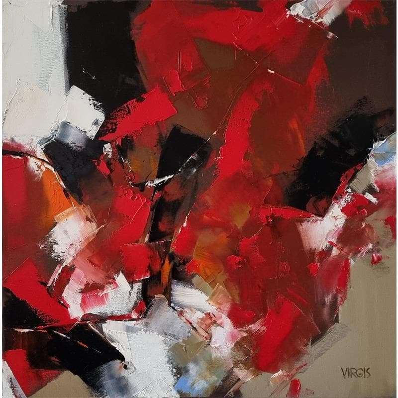 Peinture LIght night 1 par Virgis | Tableau Abstrait Huile