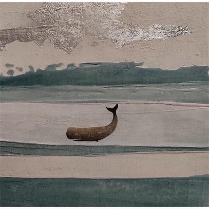 Pintura La Notte d'Argento por Roma Gaia | Pintura Figurativo Minimalista