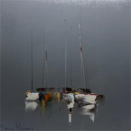 Pintura A quai por Klein Bruno | Pintura Figurativo Aceite Marine