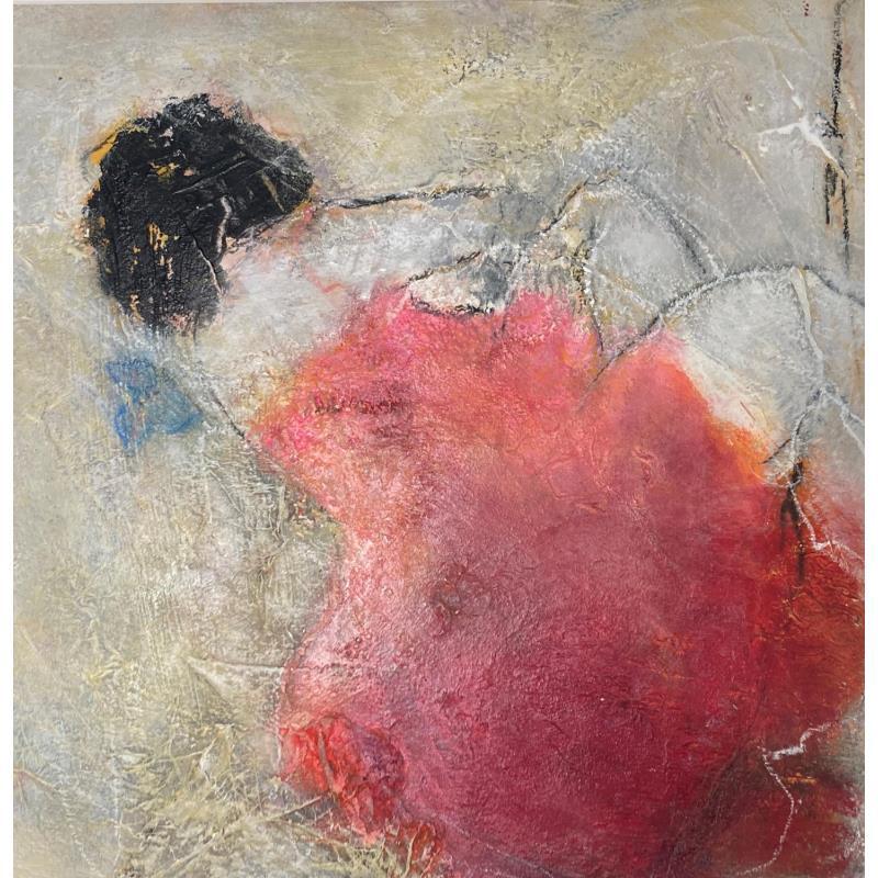 Painting Un papillon sur mon épaule by Kerbastard Béatrice | Painting Figurative Nude Acrylic